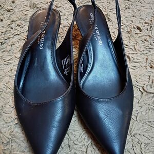 Christian Siriano Black Slingback Heels